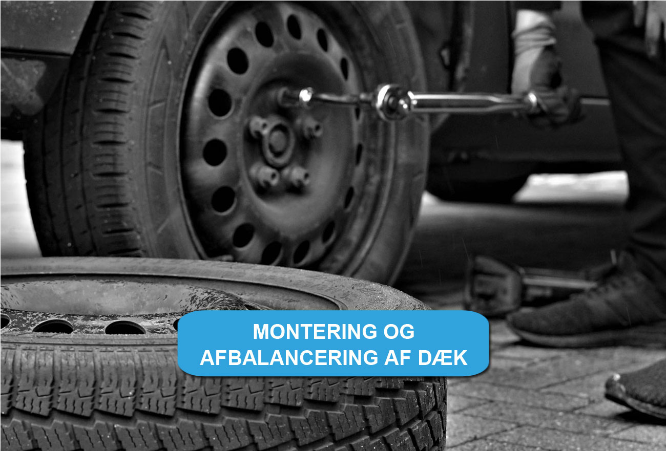 montering og afbalancering af dæk
